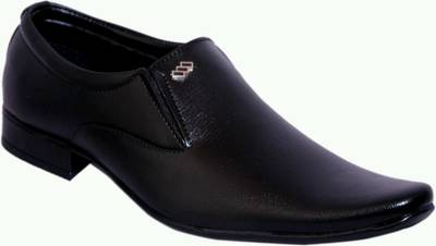 Smoky Men Black Slip On Shoes