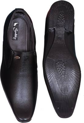 Smoky Men Black Slip On Shoes