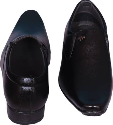 Smoky Men Black Slip On Shoes