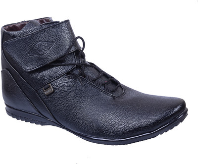 

Porcupine Laced Boots For Men(Black