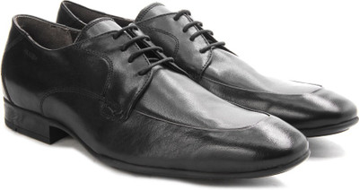 

Ruosh Men Genuine Leather Lace Up Shoes For Men(Black)