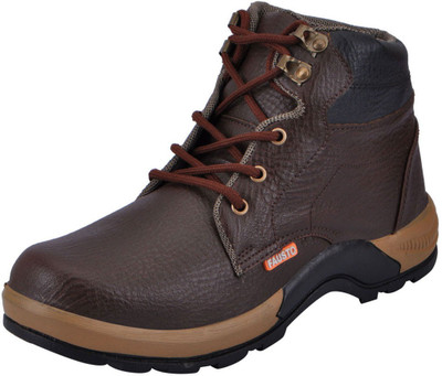 

FAUSTO Hiking and Trekking Boots For Men(Tan, Black