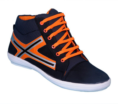 

Smoky Blue Sneakers Shoe Party Wear For Men(Blue)