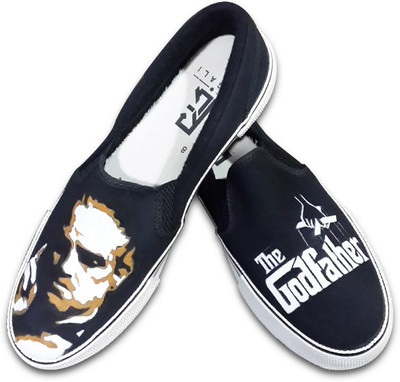 

F-Gali The Godfather Slip-on Shoes Canvas Shoes For Women(Multicolor