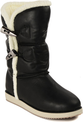 

Flat n Heels Boots For Women(Black)