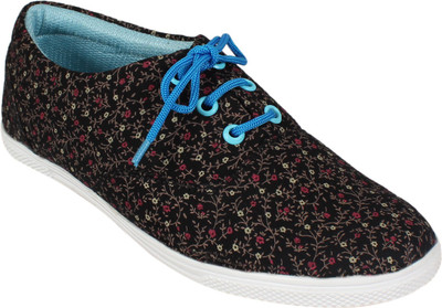 

Footshez Casual Shoes For Women(Black, Black-blue