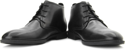 

Hush Puppies VITO MID-CUT Lace Up Shoes For Men(Black