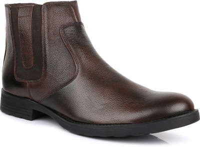 

Escaro Leather Boots For Men(Brown