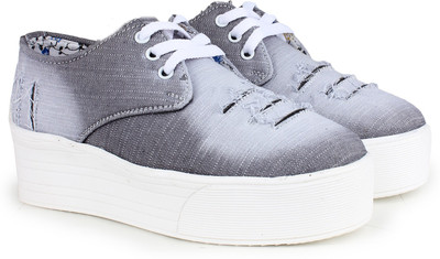 Krafter Sneakers For Women(Grey, Grey;m