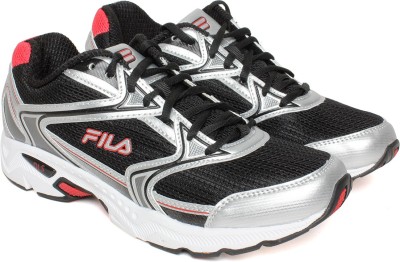 

Fila Running Shoes For Men(Black), Blk/met sil/fla rd