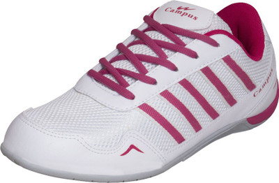 

Campus Tissar Running Shoes For Women(White, Pink), Red