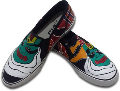 

F-Gali The Kathakali Slip-on Shoes Canvas Shoes For Women(Multicolor