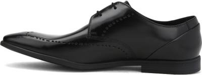 Clarks Bampton Limit Blk HiShine Lea Lace Up