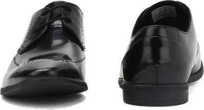 Clarks Bampton Limit Blk HiShine Lea Lace Up