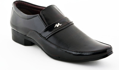 

Boysons party and office wear formal Slip On For Men(Black