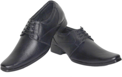 

Azzaro Black Genuine Leather Hippy Lace Up Shoes For Men(Black