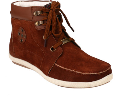 

Rocozo RZ Leather Boots For Men(Brown