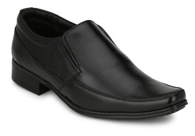

Pureits Leathers Slip On Shoes For Men(Black