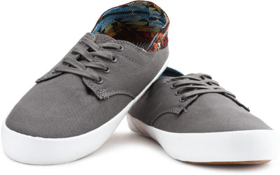 

Levi's Cotton Twill_Sunset Series_Laced Sneakers For Men, Dark grey