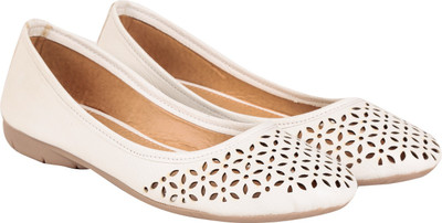 

TEN White Leather Bellies For Women(White)
