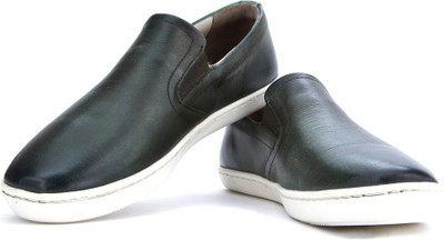 

WROGN Genuine Leather Sneaker SHOES For Men(Olive, Green