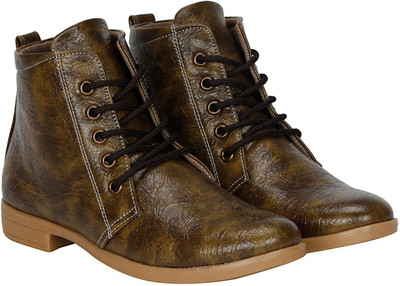 

Kraasa RockSolid Boots For Women(Khaki