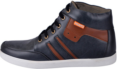 

FAUSTO Trendy Sneakers For Men(Black