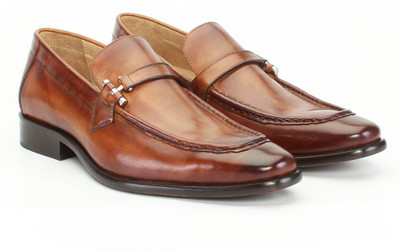 

Brune Tan Color 100% Genuine Leather Formal Slip-on Shoes With Stylish Tassel For Men/Hand Finished Leather Shoe/Hand Painted Leather Shoe /Designer Formal Shoe For Men/Branded Leather Shoe For Men/Stylish Formal Shoe/Extra Comfortable Formal Shoe/Slip Re