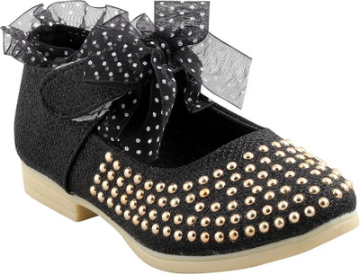 

Glinchy Black Synthetic Comfortable Party Wear Embellished Bellies For Women(Black