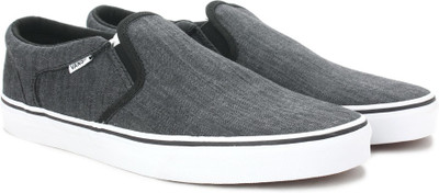 

Vans Men Loafers For Men(Grey, (distress) black/white