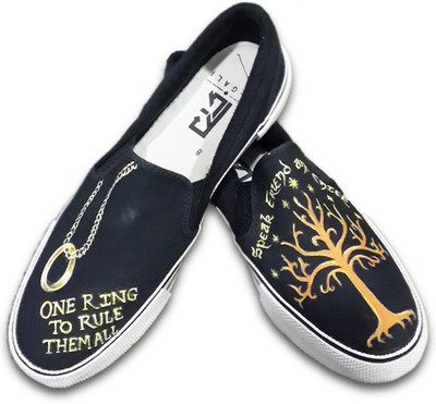 

F-Gali The Lord of the Rings Slip-on Shoes Canvas Shoes For Women(Multicolor