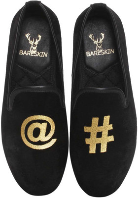 

Bare Skin Velvet shoe Slip On Shoes For Men(Black