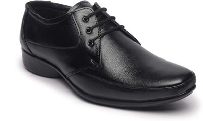 

Feather Leather Genuine Black Lace Up Shoes For Men(Black)
