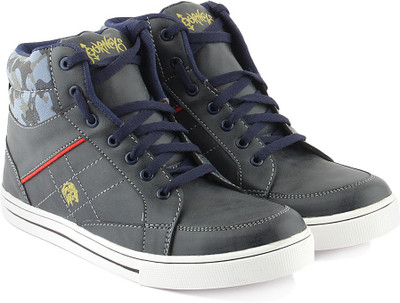 

Golden Sparrow High Ankle Casual For Men(Grey), Black