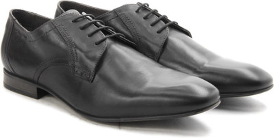 

Ruosh Men Genuine Leather Lace Up Shoes For Men(Black)