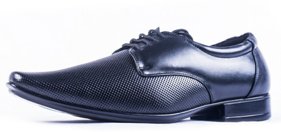 

Tanny Shoes Vivid Black Lace Up Shoes For Men(Black)