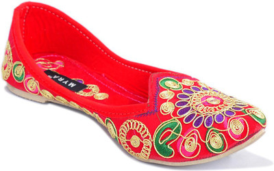 

Myra Handmade Mojaris For Women(Red