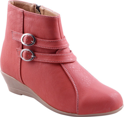 

Adorn Active Cool and Trendy Boots For Women(Maroon), Peach