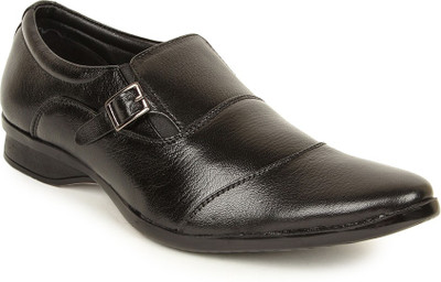 Kosher 080-BLACK Slip On Shoes For Men(Black)
