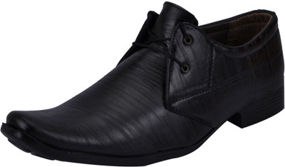 

FAUSTO Corporate Lace Up For Men(Black