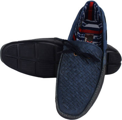 

Nexq Blue Boat Shoes For Men(Blue)