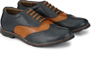 

Prolific Brogues Corporate Casuals For Men(Blue, Tan