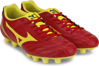 

Mizuno Monarcida Fs Md (Wide) Football Shoes For Men(Red, Yellow), Chinese red::bolt