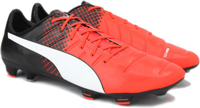 

Puma evoPOWER 1.3 FG Football Shoes For Men(Red, Red blast-puma white-puma black