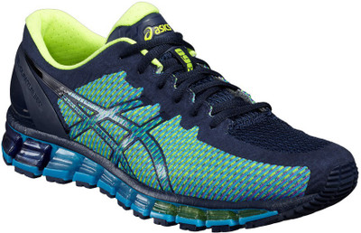

Asics Gel-Quantum 360 2 Men Running Shoes For Men(Blue, Dark navy::white::safety yellow