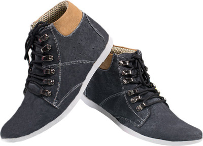 

Go India Store Canvas Shoes For Men(Black