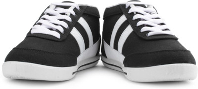

Globalite Cruizer High Ankle Sneakers For Men(Black), Black white