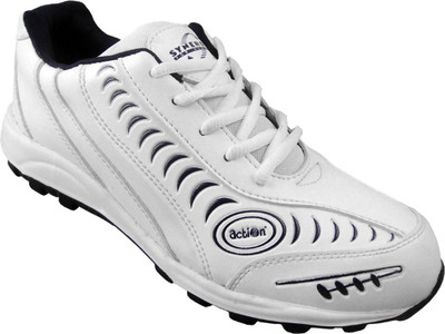 

Action Black White Sport running Shoe -7115 Walking Shoes For Men(White)