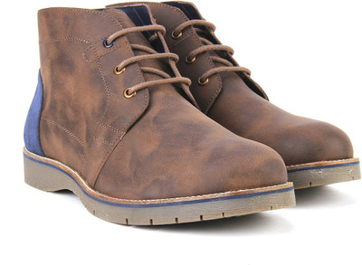 

Peter England PE Boots For Men(Blue, Brown