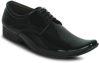 

Get Glamr Basic Patent Lace Up Shoes For Men(Black